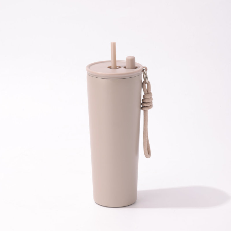 Simple 710ml Stainless Steel Travel Tumbler Portable Car Mug Tea and Coffee Outdoor Mobile Coffee Cup Tumbler Hot and Cold