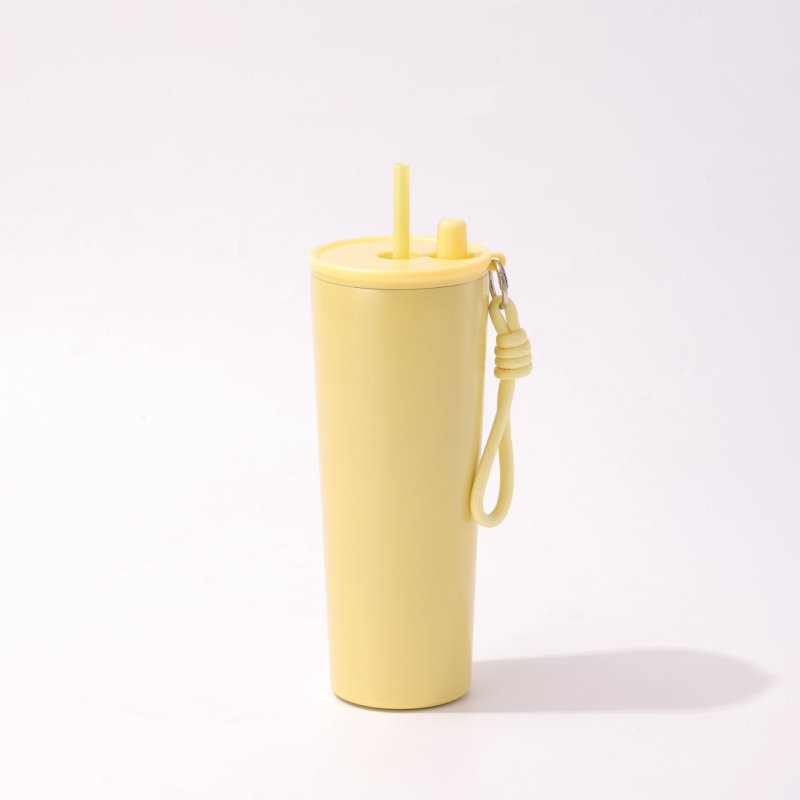 Simple 710ml Stainless Steel Travel Tumbler Portable Car Mug Tea and Coffee Outdoor Mobile Coffee Cup Tumbler Hot and Cold