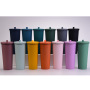 Wholesale 24oz Double Wall 304 Stainless Steel Thermal Vacuum Insulated Coffee Matte Tumbler With Straw