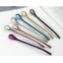 BORGE Stainless Steel Yerba Mate Drinking Bombilla Straw With Filter Spoon for Bar Accessory Coffee Yerba Mate Tea