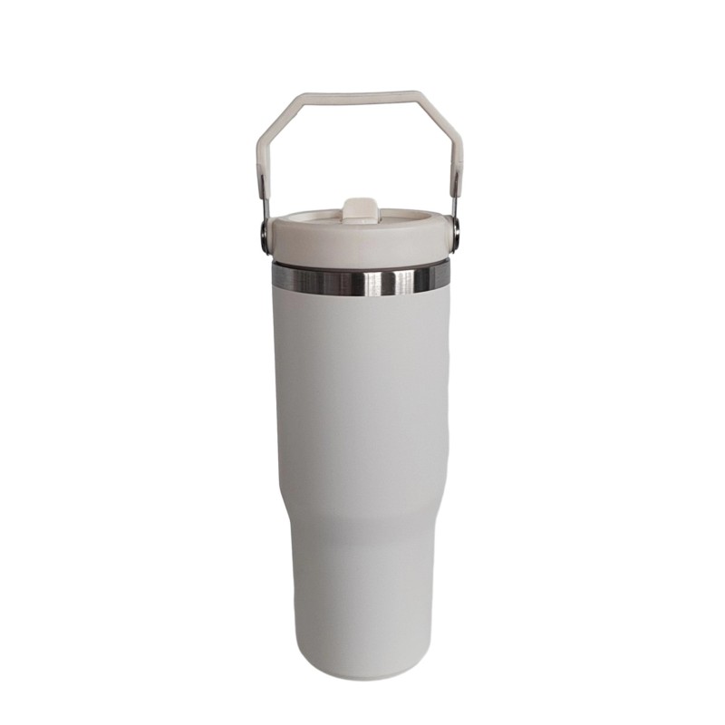 Hot Selling 304 Stainless Steel 30oz Insulated Car Cup with Handle Outdoor Convenient Vacuum Flask & Thermos