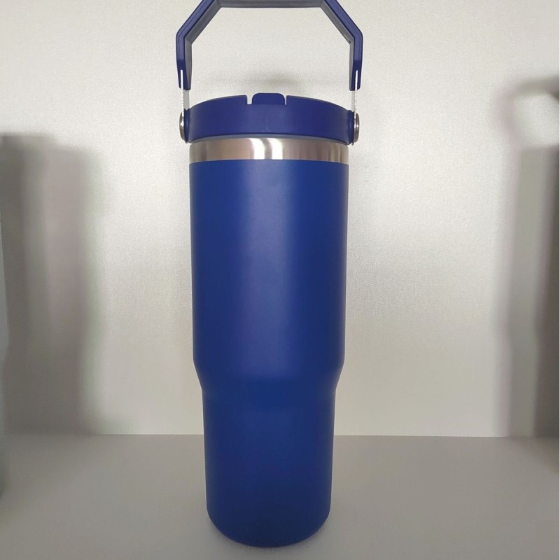 Hot Selling 304 Stainless Steel 30oz Insulated Car Cup with Handle Outdoor Convenient Vacuum Flask & Thermos