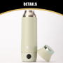 Portable Heated Water Bottle Touch Control Beverage Thermos Bottle Smart Water Bottle
