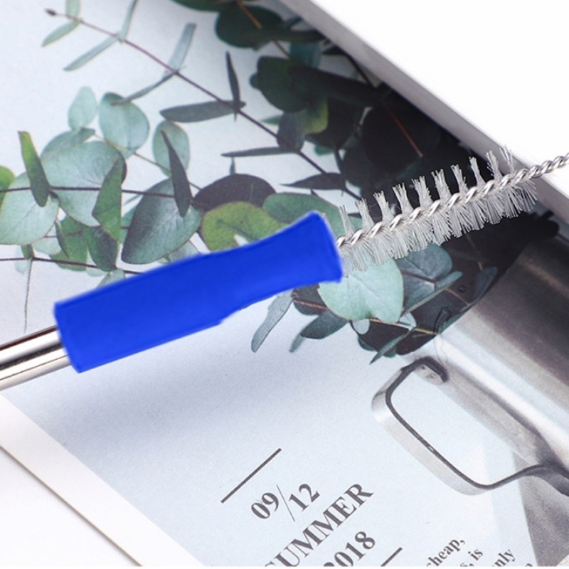 Wholesale Custom Stainless Steel Medal Straw Sets with the Brush and Bag on Stocks