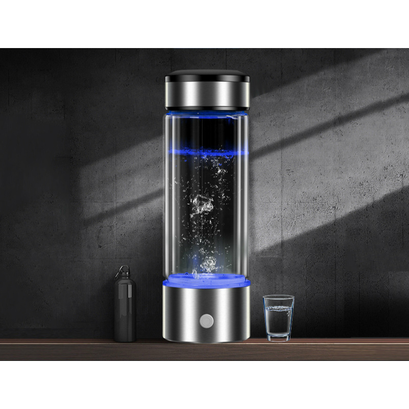 450ML Portable Rechargeable Rich Hydrogen Water Generator Bottle Pure H2 Alkaline Water Drinking Bottle