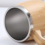 Factory Direct Egg Shaped Double Wall Bamboo Cup 450ml 304 Stainless Steel Rodless Wine Thermos High Quality Insulated Cup