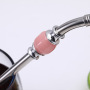 BORGE Stainless Steel Metal Filter Straw Spoon Yerba Mate Bombilla Straw Spoon with Cleaning Brush Set