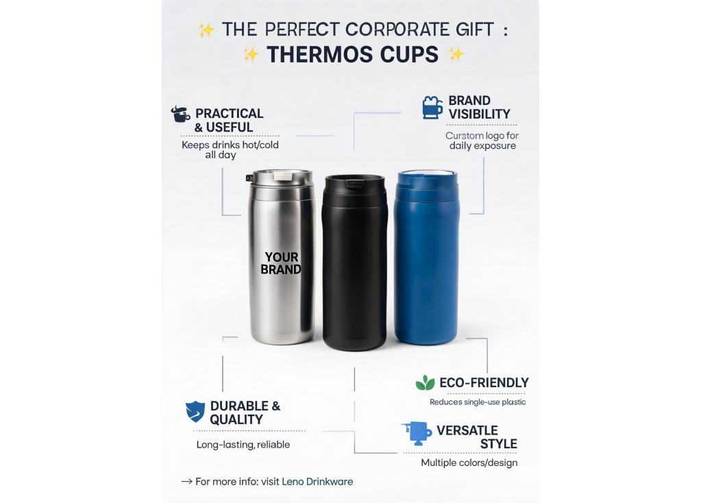 What makes a thermos cup suitable for corporate gift programs and promotional campaigns?