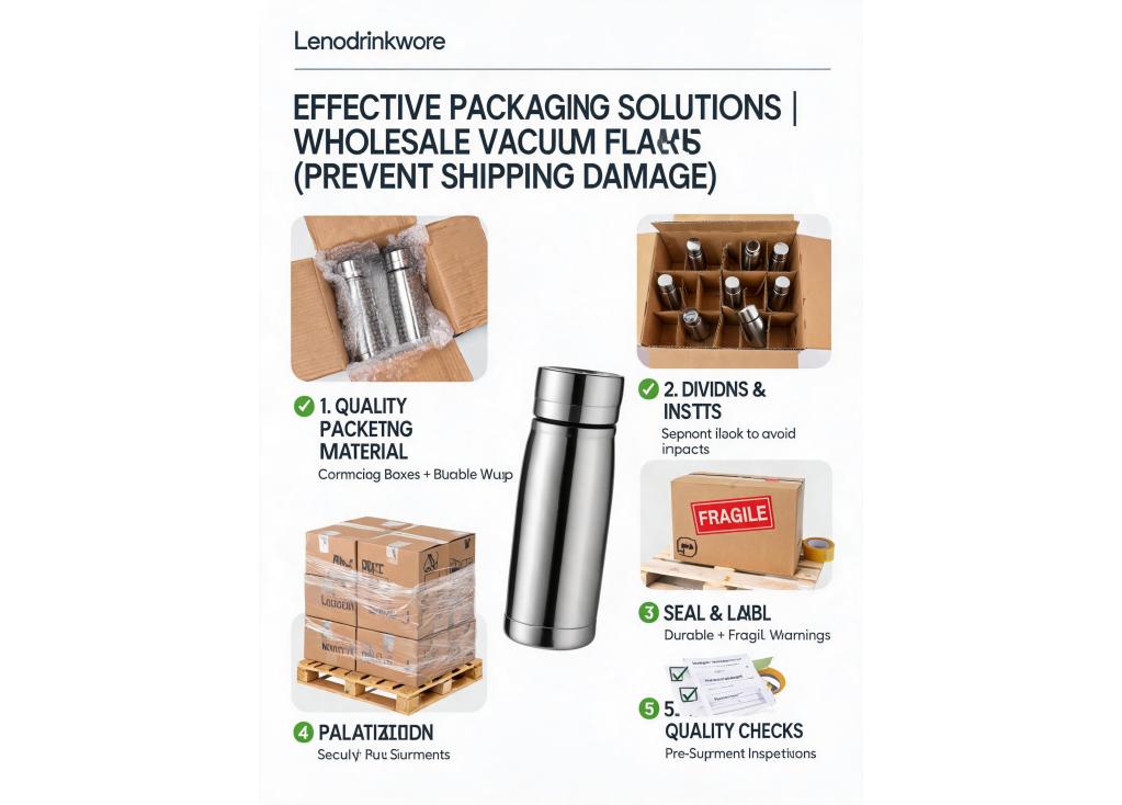 What packaging solutions are recommended for wholesale vacuum flasks to minimize shipping damage?