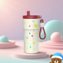 Custom Logo 500ML Tumbler Insulated Travel Coffee Water Mug Thermos Stainless Steel Vacuum Cup With Lid