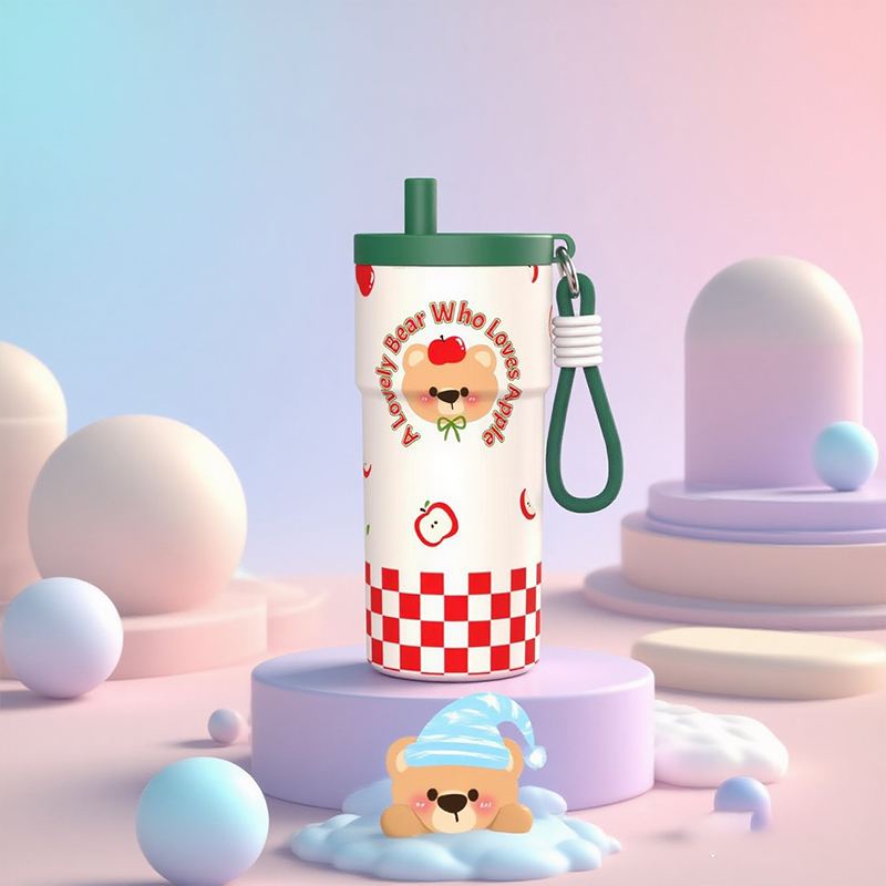 Custom Logo 500ML Tumbler Insulated Travel Coffee Water Mug Thermos Stainless Steel Vacuum Cup With Lid