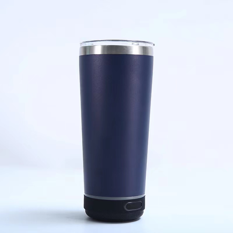 USB Drink Ware 20 oz Stainless Steel Wireless Bluetooth Tumbler Music Smart Mug Bottle With Bluetooth