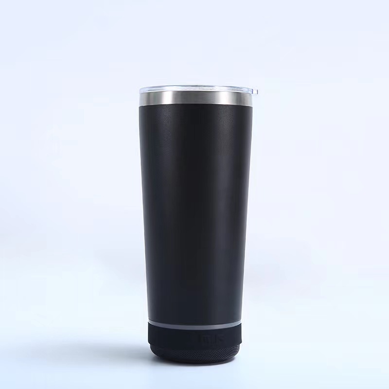 USB Drink Ware 20 oz Stainless Steel Wireless Bluetooth Tumbler Music Smart Mug Bottle With Bluetooth