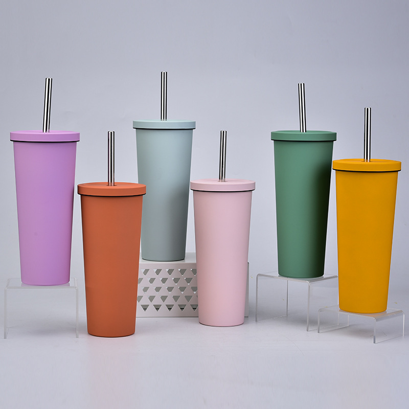 2025 New Arrival Ceramic Liner Milk Tea Special Cup 830ml Large Capacity Stainless Steel Double Wall Vacuum Hot/Cold Suitable