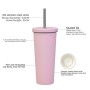 2025 New Arrival Ceramic Liner Milk Tea Special Cup 830ml Large Capacity Stainless Steel Double Wall Vacuum Hot/Cold Suitable