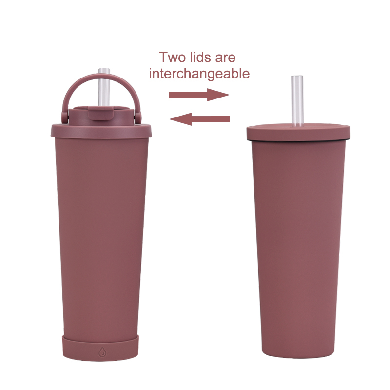 2025 New Arrival Ceramic Liner Milk Tea Special Cup 830ml Large Capacity Stainless Steel Double Wall Vacuum Hot/Cold Suitable