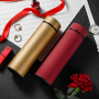 Small MOQ 500ml Double Wall Vacuum Flask Seal Stainless Steel Water Bottles with Strainer