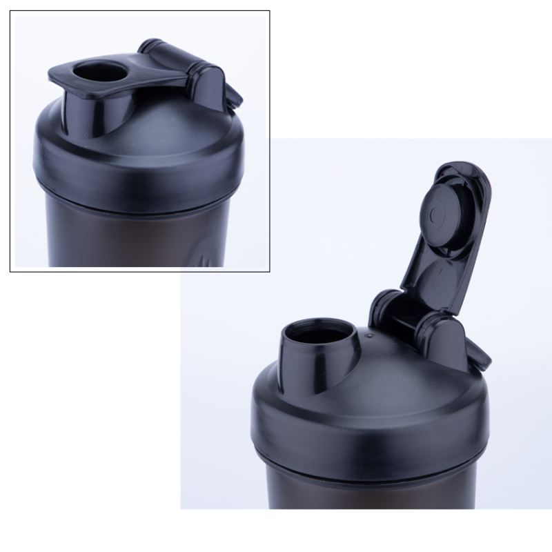 Wholesale 600ml Colorful Eco Friendly Custom Logo Plastic Gym Protein Shaker Bottle
