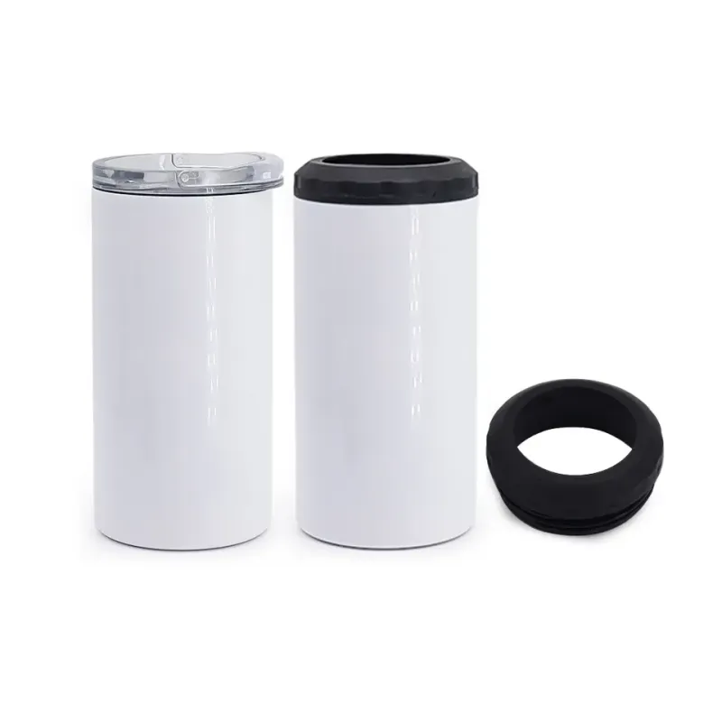 Customized 16oz Double Wall Thermos Insulated Sport Water Cup Stainless Steel Beer Cup Lid Cooler