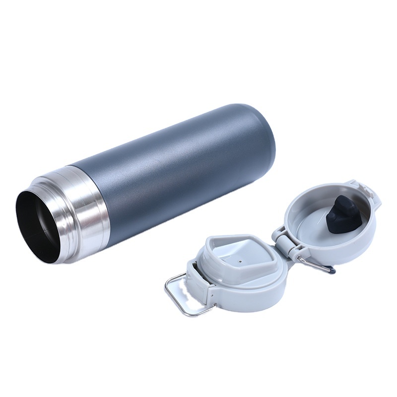 Coocodrink High Quality 800ml Customized Water Bottle Powder Coated Double Wall Stainless Steel Vacuum Lock Lid Insulated Water Bottle