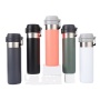 Coocodrink High Quality 800ml Customized Water Bottle Powder Coated Double Wall Stainless Steel Vacuum Lock Lid Insulated Water Bottle