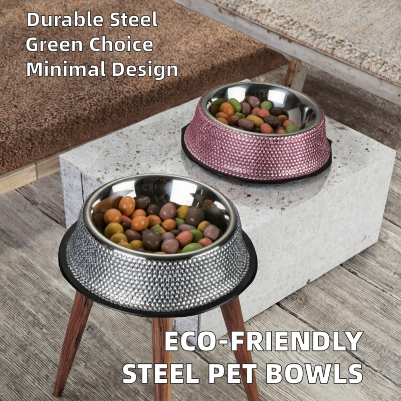 Coocodrink Wholesale Premium Quality Stainless Steel Pet Bowls Eco-Friendly Small Animal Feeders for Cats and Puppy Dogs