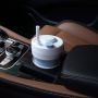 Customized Portable Travel Camping Folding Drinking Coffee Cup Reusable Silicone Straw Foldable Cup