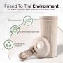 Eco Friendly Protein Shaker Bottle 600ml Sustainable Wheat Straw Drink Shaker Cup BPA Free Blender Cup for Sport