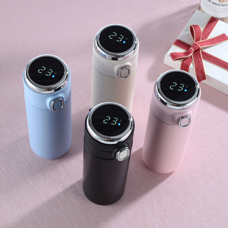 Coocodrink Hot Selling Intelligent Thermos with LED Touch Screen Temperature Display Stainless Steel Insulation Cup Smart Water Bottles