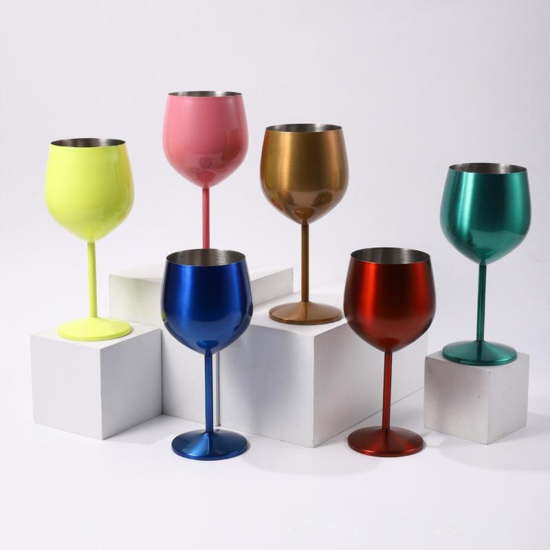 Wholesale Hot Sales Custom Color logo 304 Food Grade Stainless Steel Shot Glass with Lid for Party