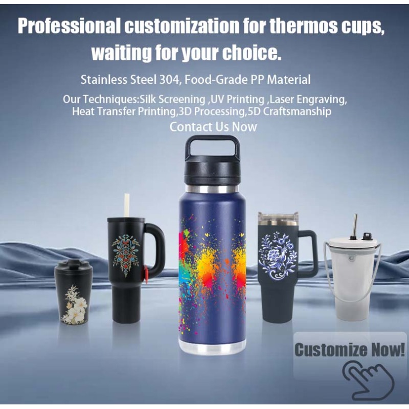 Newest Stainless Steel Insulated Travel Mug Leak Proof Iced Coffee Cup 30oz Tumbler with Handle and 2-in-1 Straw Lid