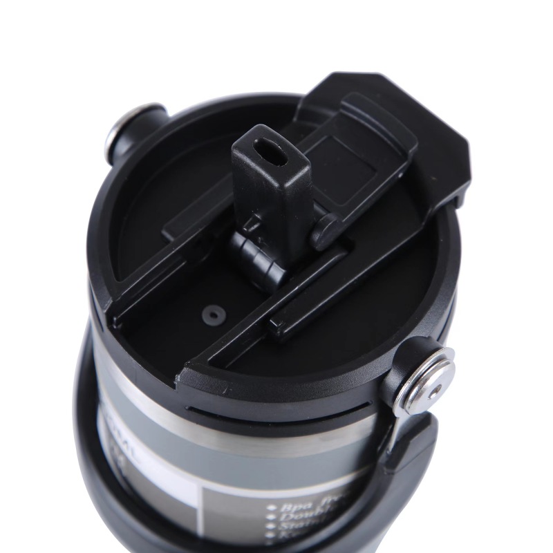 Newest Stainless Steel Insulated Travel Mug Leak Proof Iced Coffee Cup 30oz Tumbler with Handle and 2-in-1 Straw Lid