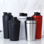 Custom Logo Stainless Steel 500ML Single Wall Gym Sports Water Bottle Fitness Protein Shaker Bottle