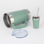 Thermal Mug 64oz Hot Sale Double Wall Stainless Steel Vacuum Insulated Beer Cups Outdoor Tumbler with Handle