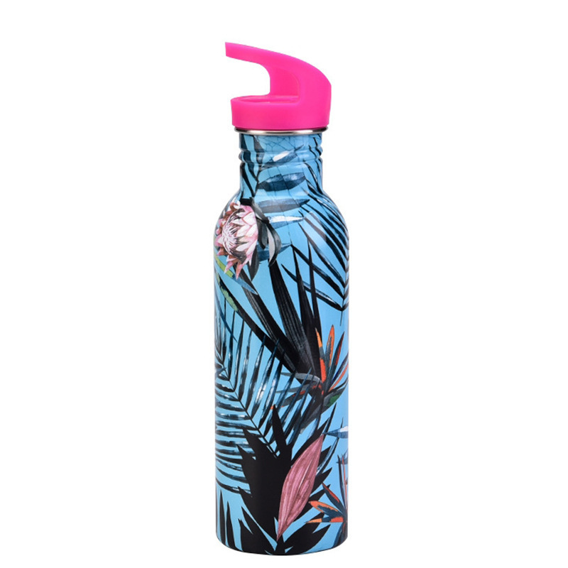 17OZ Cute 3D Printing Design Stainless Steel Single Wall Portable Flask With Different Sizes and Lids Sport Water Bottle