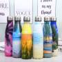 Triple Wall Stainless Steel Insulated Water Flask No MoQ Cola Shape with Powder Coating for Business Gifts