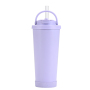New 710ml Stainless Steel Double Layer Straw Cup Can Suck Pearls Portable Handle Insulated Drink Tumbler for Office & Home Use