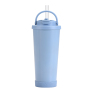 New 710ml Stainless Steel Double Layer Straw Cup Can Suck Pearls Portable Handle Insulated Drink Tumbler for Office & Home Use