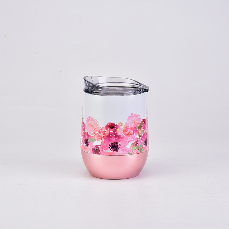 Mother's Day Cup Set 700ML Tumbler Vacuum Stainless Steel Straw Flower Tumblers  Customized Big Capacity Cup