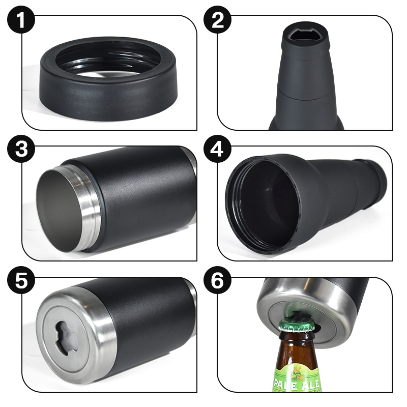 Coocodrink Custom Australia 14oz Metal Stainless Steel Insulated Bottom Opener Cooler Suitable 375ml Soda Beer Stubby Holder Can Cooler
