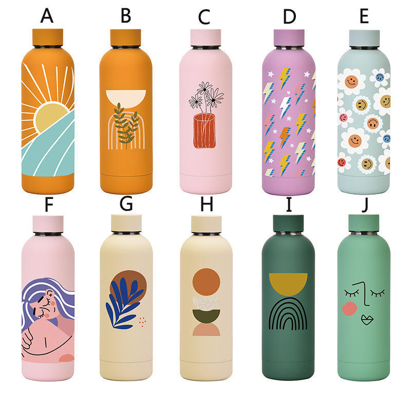 Wholesale Large Capacity 1000ml Custom Double Wall Matte Color Flask Stainless Steel Water Bottle for Kids