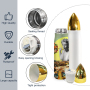 Coocodrink Sublimation Water Bottle Blanks 17 oz Sublimation Bullet Tumbler Double Wall Stainless Steel Thermos Thermo Flask for Diy Gift