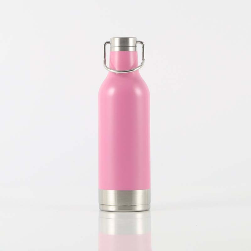Coocodrink High Quality 500ml Gym Water Bottle Trendy Double Wall Stainless Steel Insulated Matt Surface Popular Water Bottles With Handle