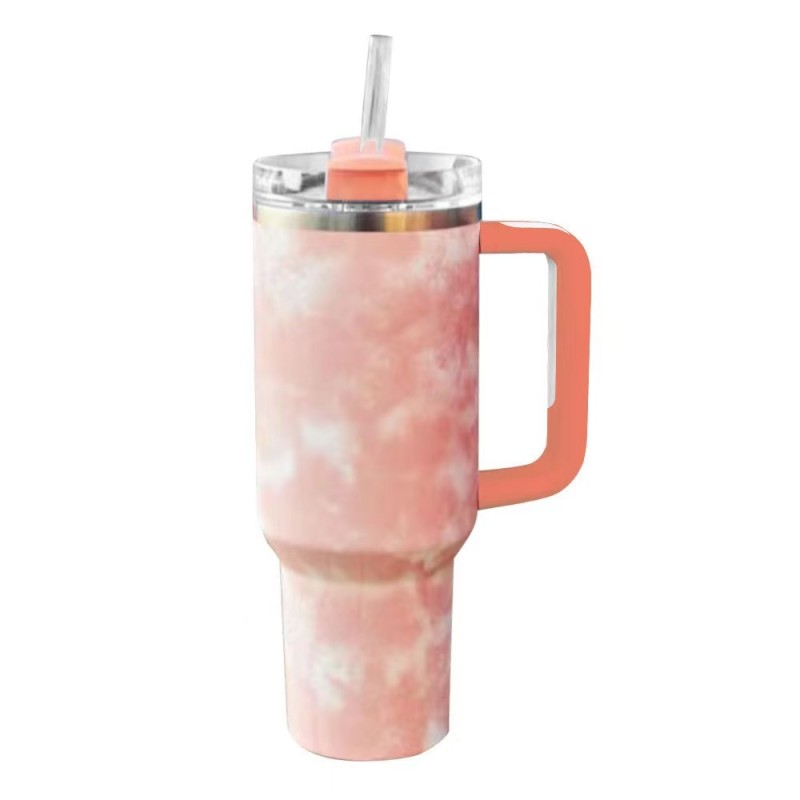 Wholesale Bulk 40oz Stainless Steel Tumbler with Handle Travel Tumblers with Straw