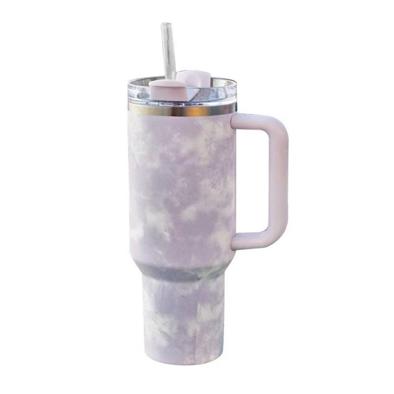 Wholesale Bulk 40oz Stainless Steel Tumbler with Handle Travel Tumblers with Straw