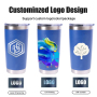 Tumbler Travel Cup Coffee Tumbler Double Wall Vacuum Insulated Stainless Steel Bpa Free 20oz Travel Mugs Outdoor