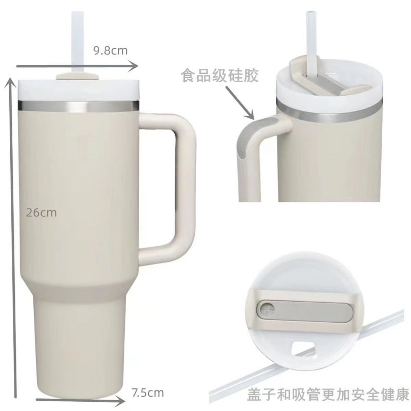 Wholesale 40oz Color Options Stainless Steel Vacuum Travel Tumbler with Lid Straw for Office Gym