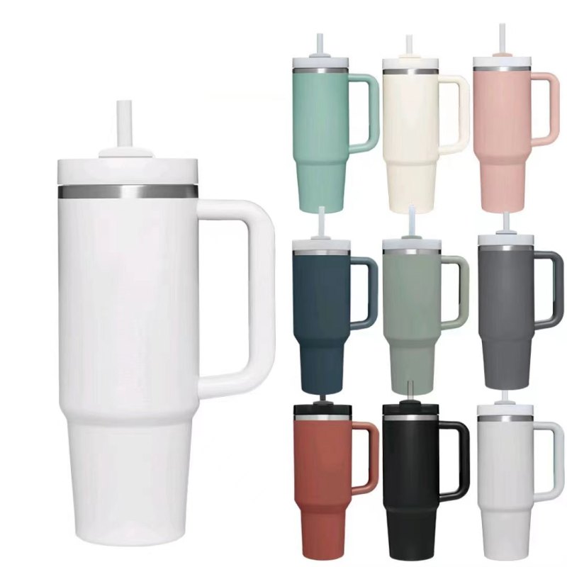 Wholesale 40oz Color Options Stainless Steel Vacuum Travel Tumbler with Lid Straw for Office Gym
