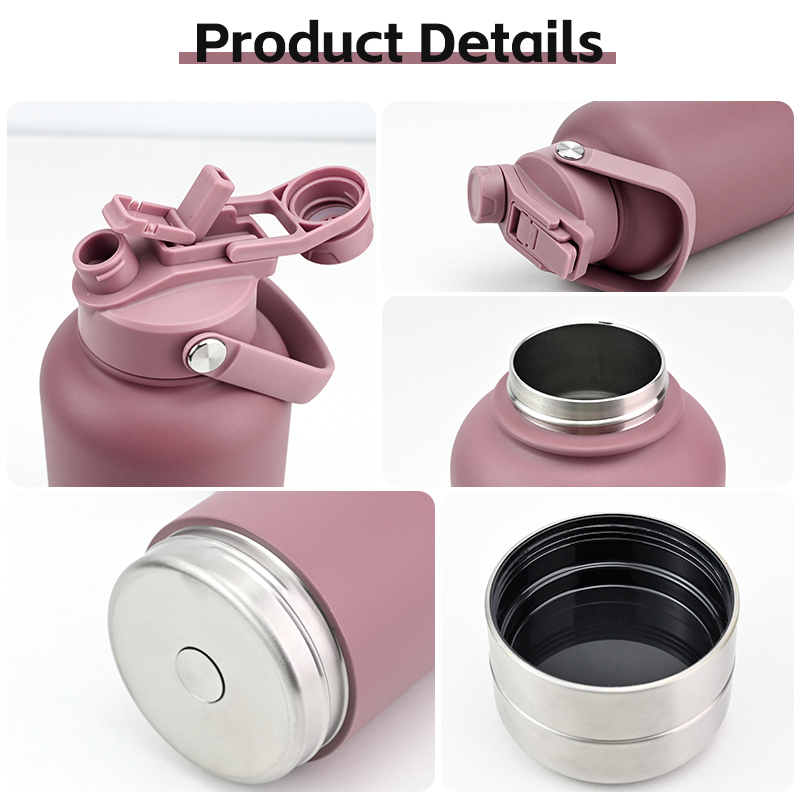 Coocodrink Custom logo Portable 32oz 32 oz 2 in 1 Stainless Steel Pet Feeder Travel Dog Water Bottles With Food Container