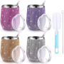 Manufacturers Popular Mug Cup Stick Diamond Drinkware Bling Double Layer Stainless Steel Bottle